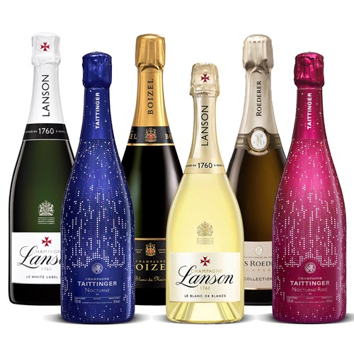 Modern Champagne Collection 6 x 75cl - 5 Stars